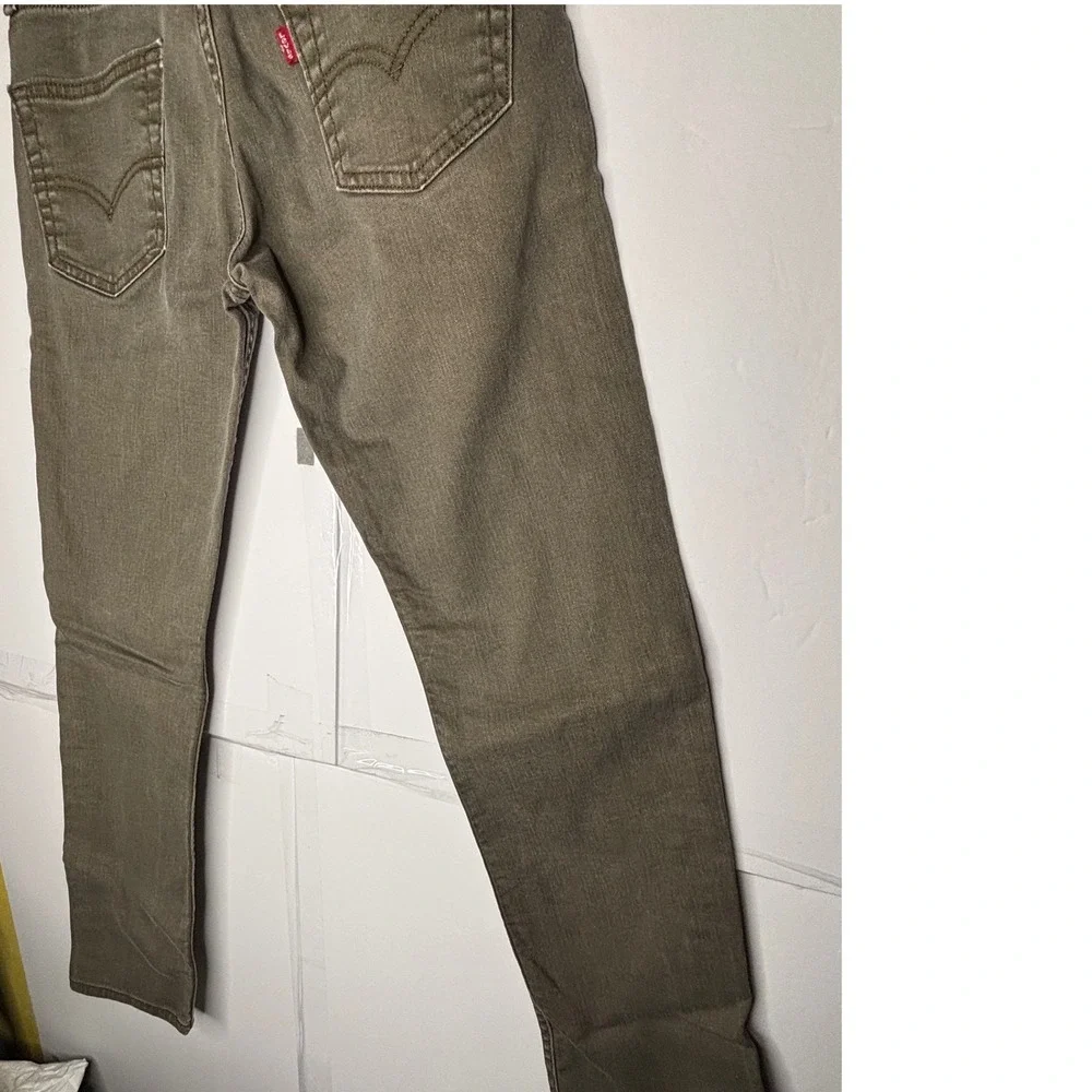 Levis 511 Slim Fit Jeans Mens 29x32 Olive Brown Green Denim Pants‎